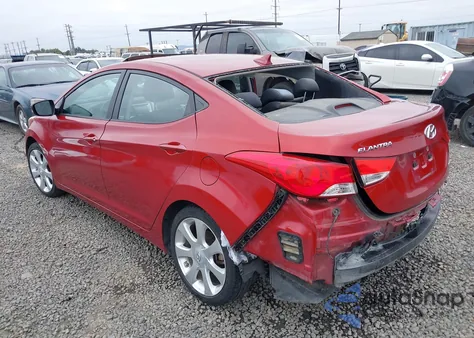 2013 Hyundai Elantra Limited из США, поврежденный, VIN KMHDH4AE3DU770540
